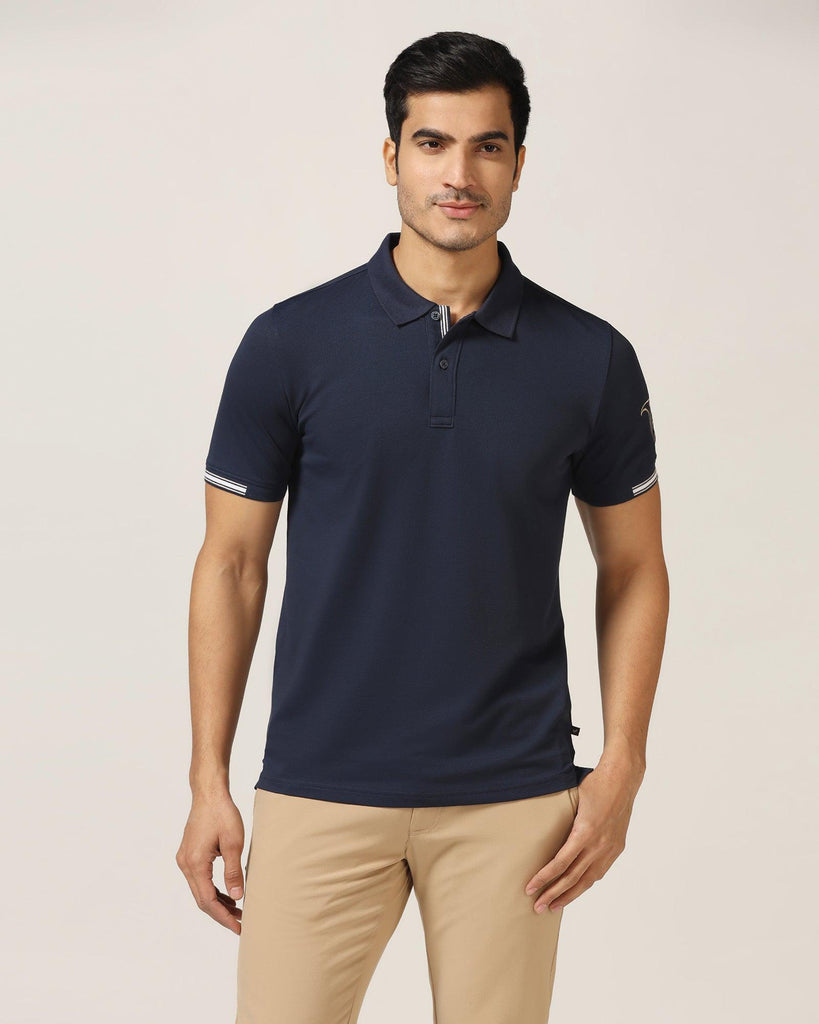 Polo Navy Solid T-Shirt - Carrington