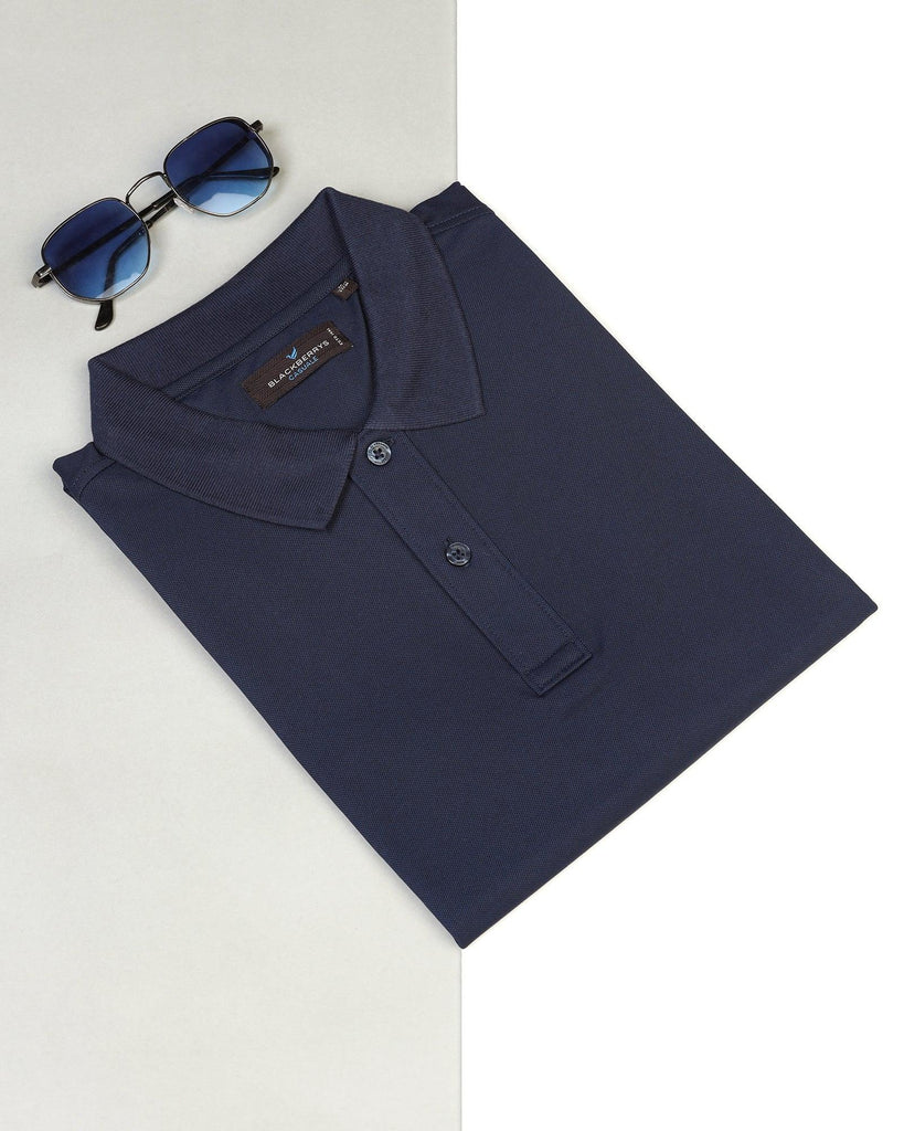 Polo Navy Solid T-Shirt - Carrington