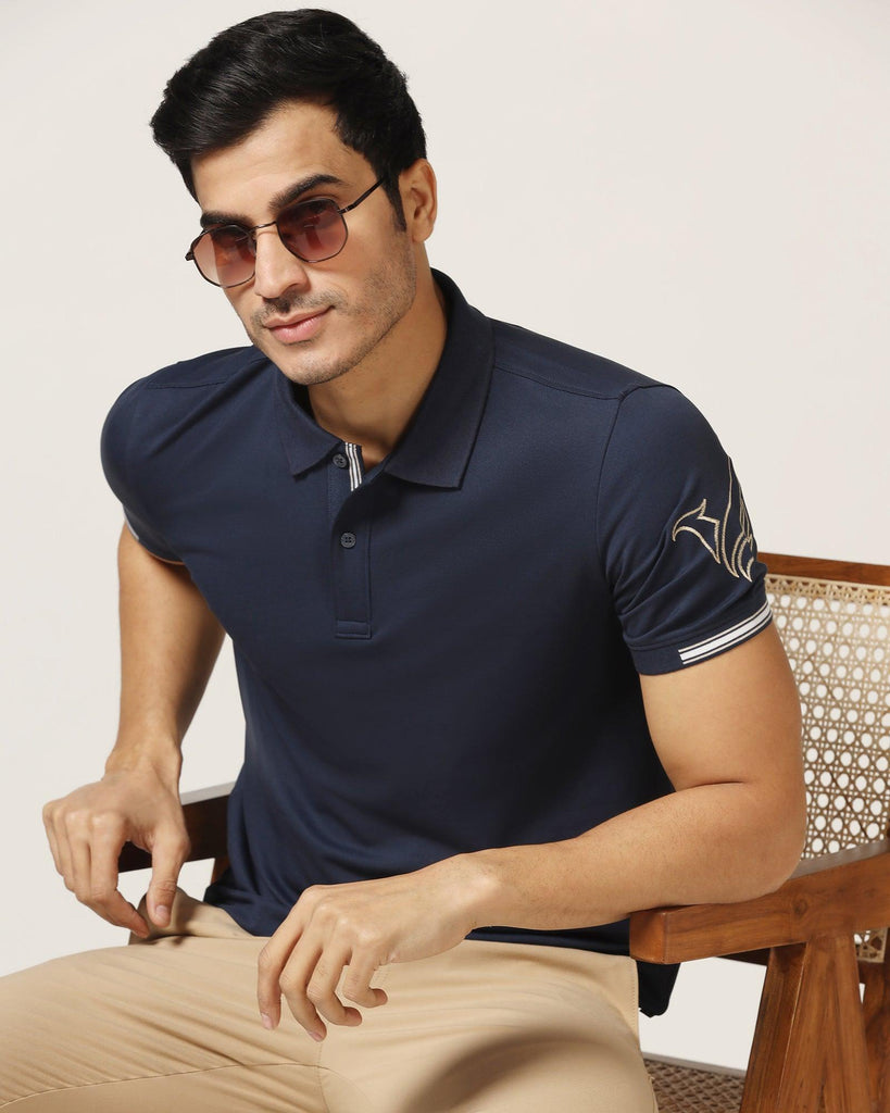 Polo Navy Solid T-Shirt - Carrington