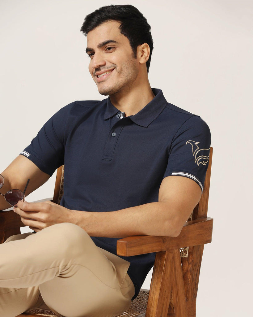 Polo Navy Solid T-Shirt - Carrington