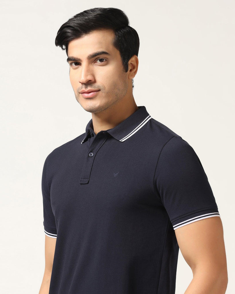 Polo Navy Solid T-Shirt - Fifa