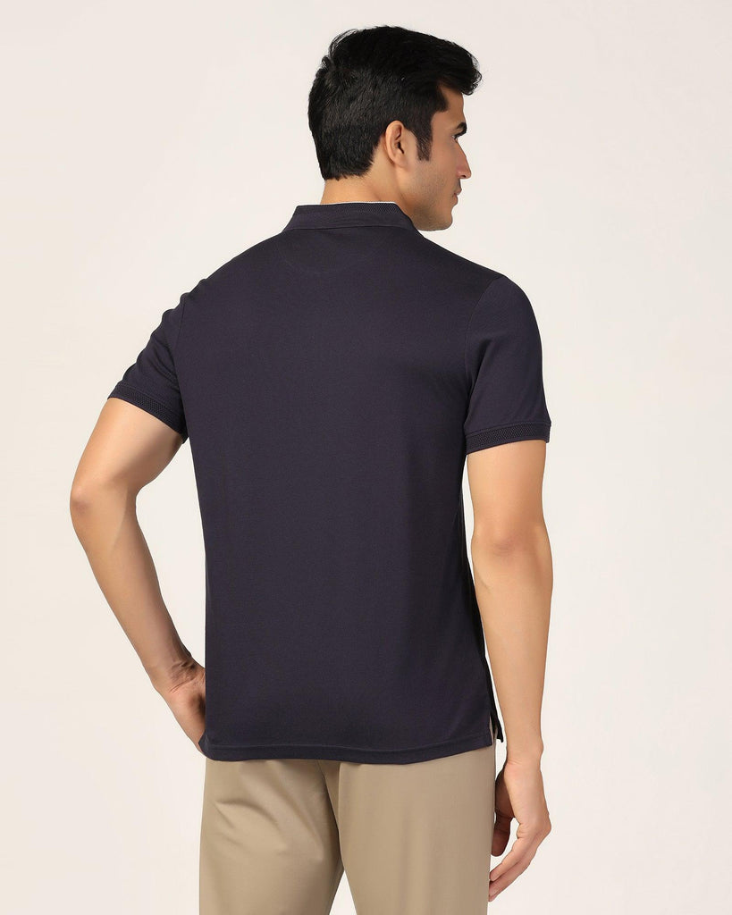 Polo Navy Solid T-Shirt - Gill