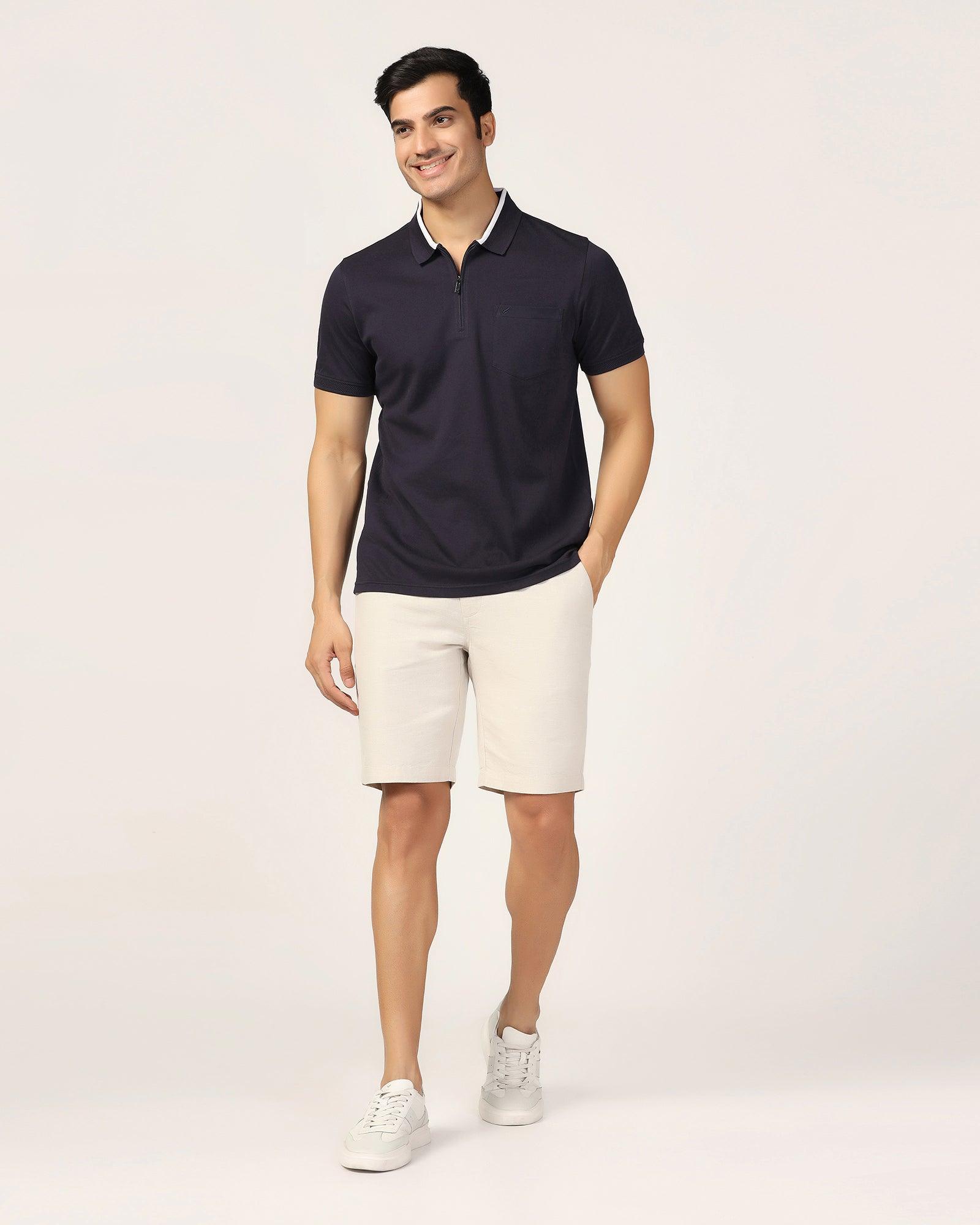 Polo Navy Solid T-Shirt - Gill - Blackberrys