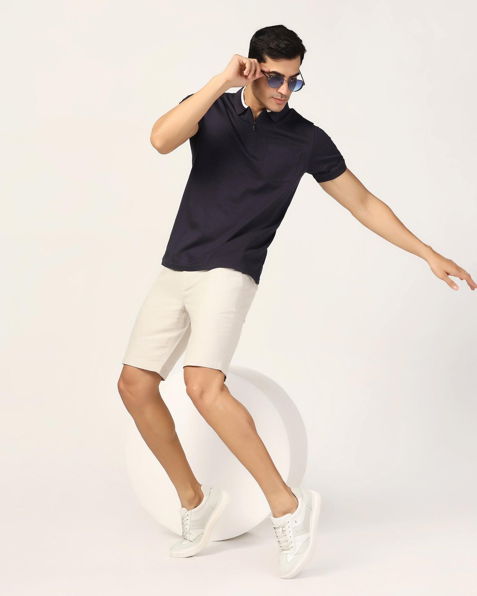 Polo Navy Solid T-Shirt - Gill - Blackberrys