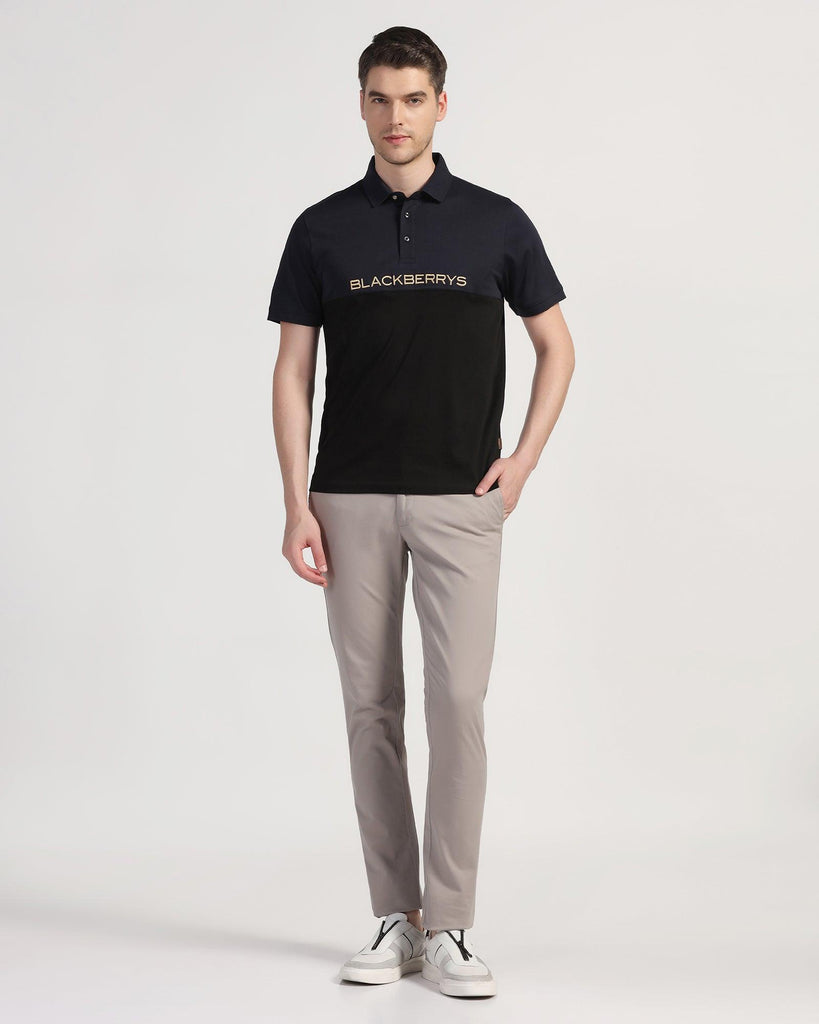 Polo Navy Solid T-Shirt - Star