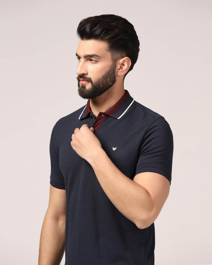 Polo Navy Solid T-Shirt - Tipper