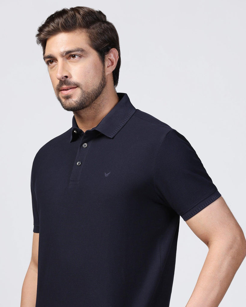 Polo Navy Structure T-Shirt - Bingo