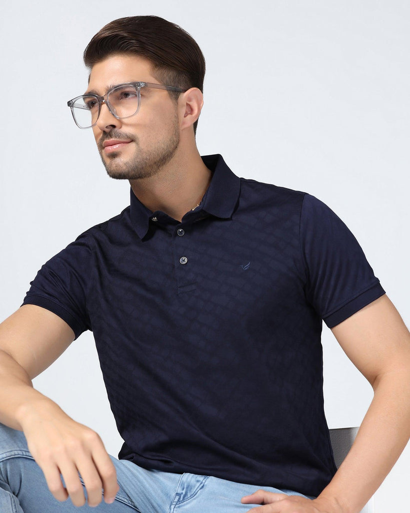 Polo Navy Structure T-Shirt - Hydra