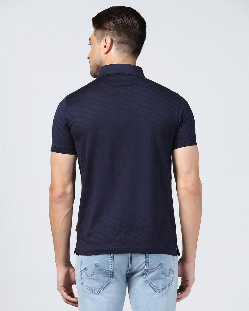 Polo Navy Structure T-Shirt - Hydra