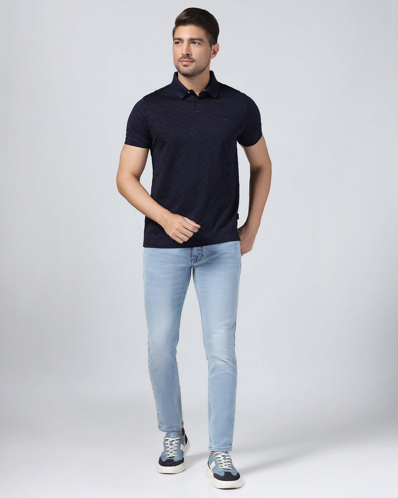 Polo Navy Structure T-Shirt - Hydra