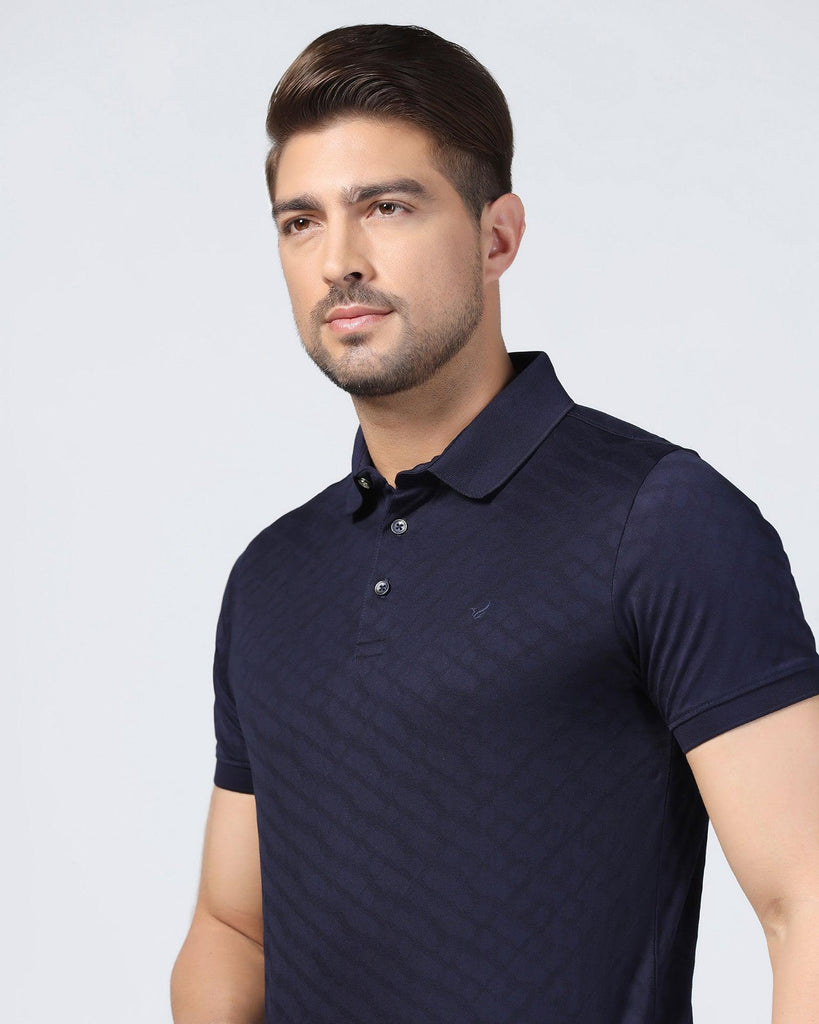 Polo Navy Structure T-Shirt - Hydra