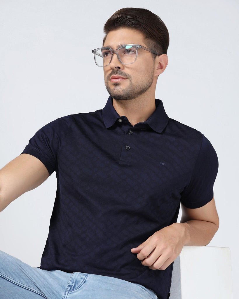 Polo Navy Structure T-Shirt - Hydra