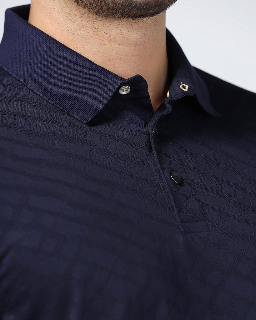 Polo Navy Structure T-Shirt - Hydra