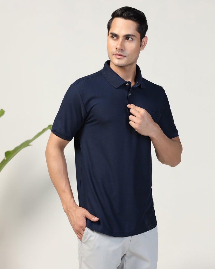 Polo Navy Structure T-Shirt - Bingo