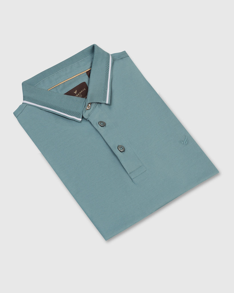 Polo Neutral Green Solid T-Shirt - Orion