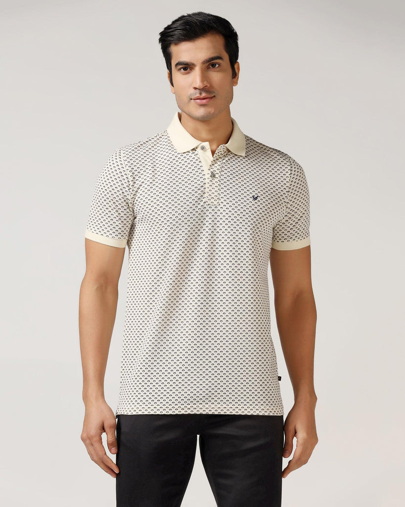 Polo Off White Printed T-Shirt - Libra