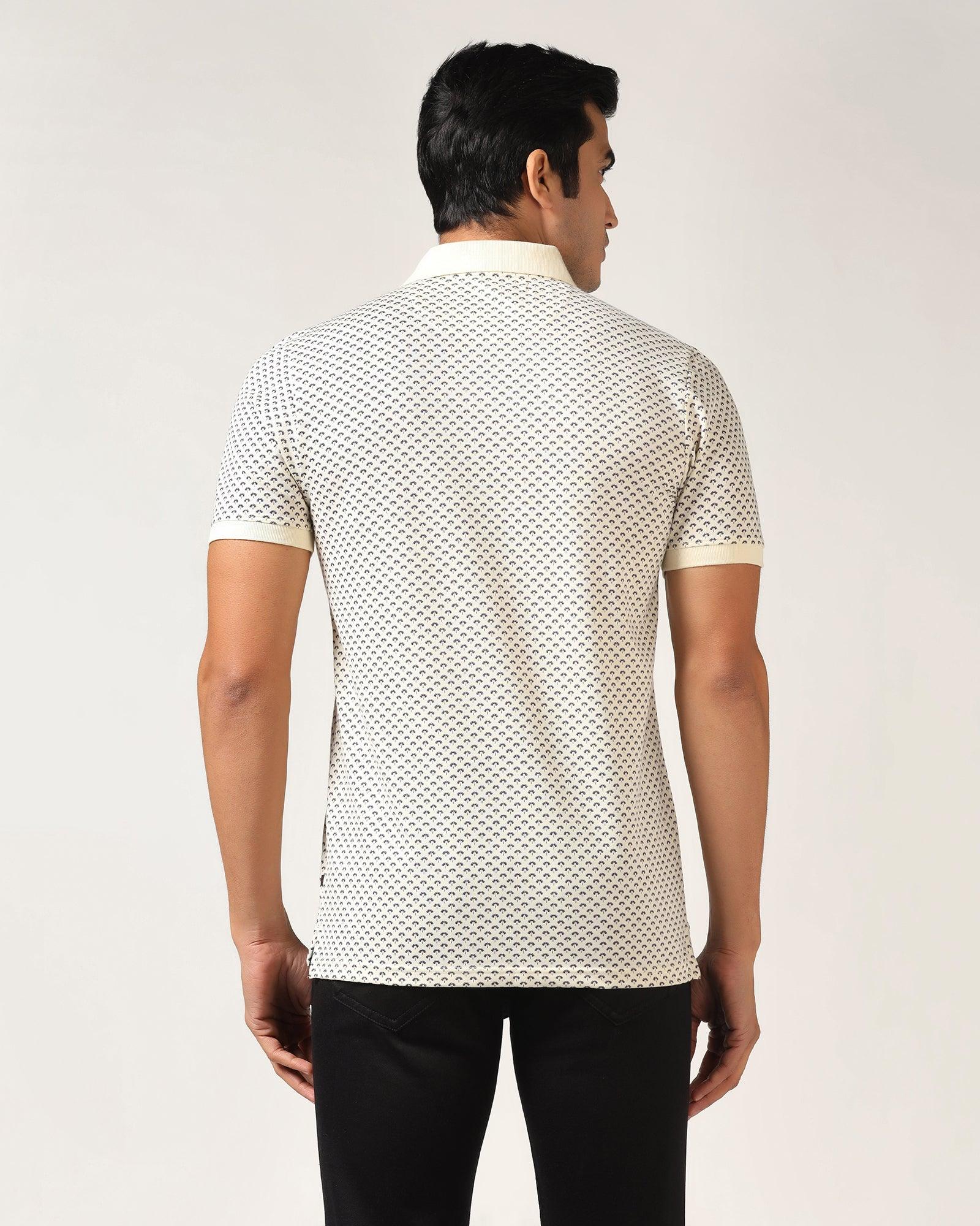 Polo Off White Printed T-Shirt - Libra