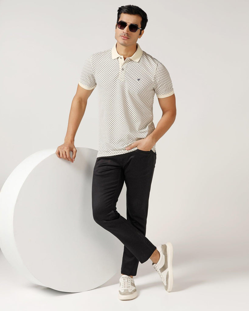 Polo Off White Printed T-Shirt - Libra