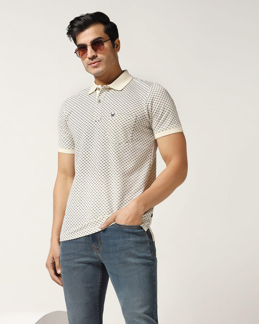 Polo Off White Printed T-Shirt - Libra