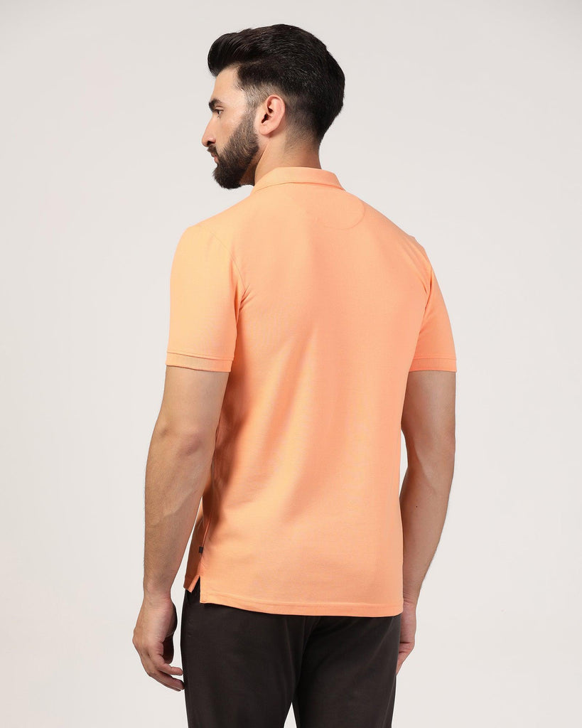 Polo Orange Solid T-Shirt - Bright