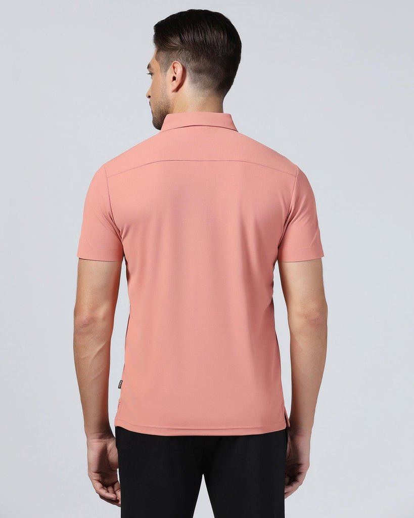 TechPro Polo Pink Solid T-Shirt - Carol