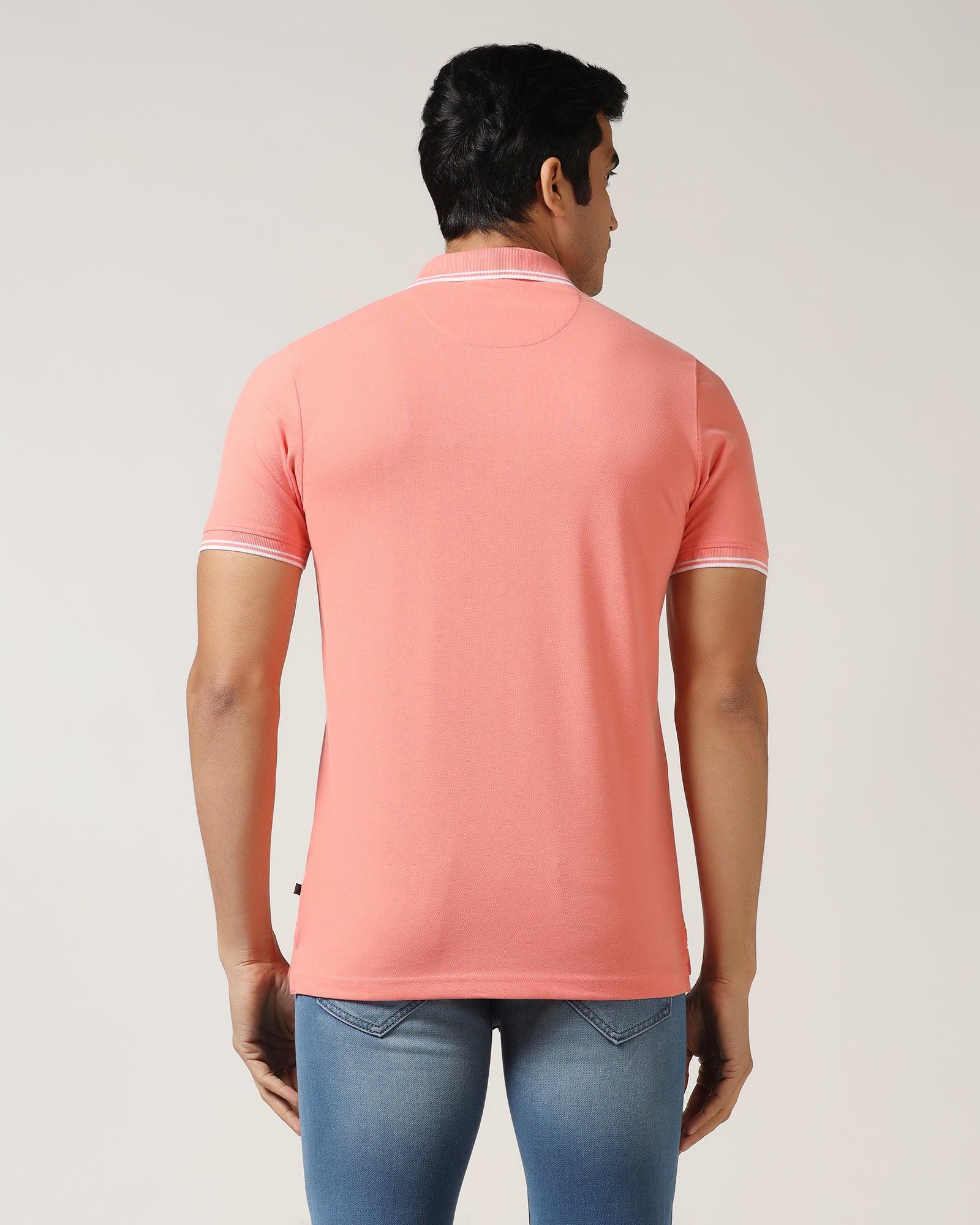 Polo Pink Solid T-Shirt - Fifa - Blackberrys
