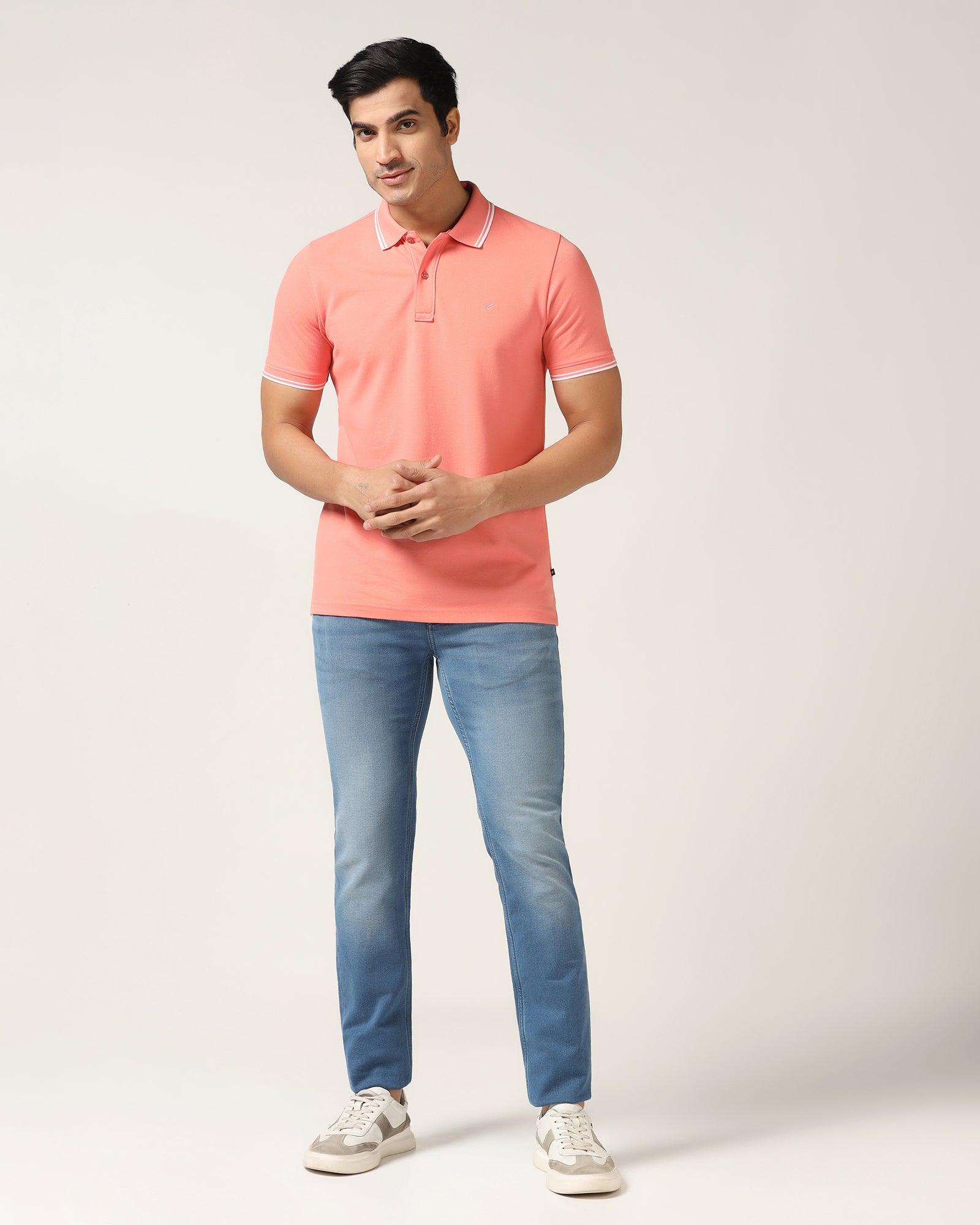 Polo Pink Solid T-Shirt - Fifa - Blackberrys