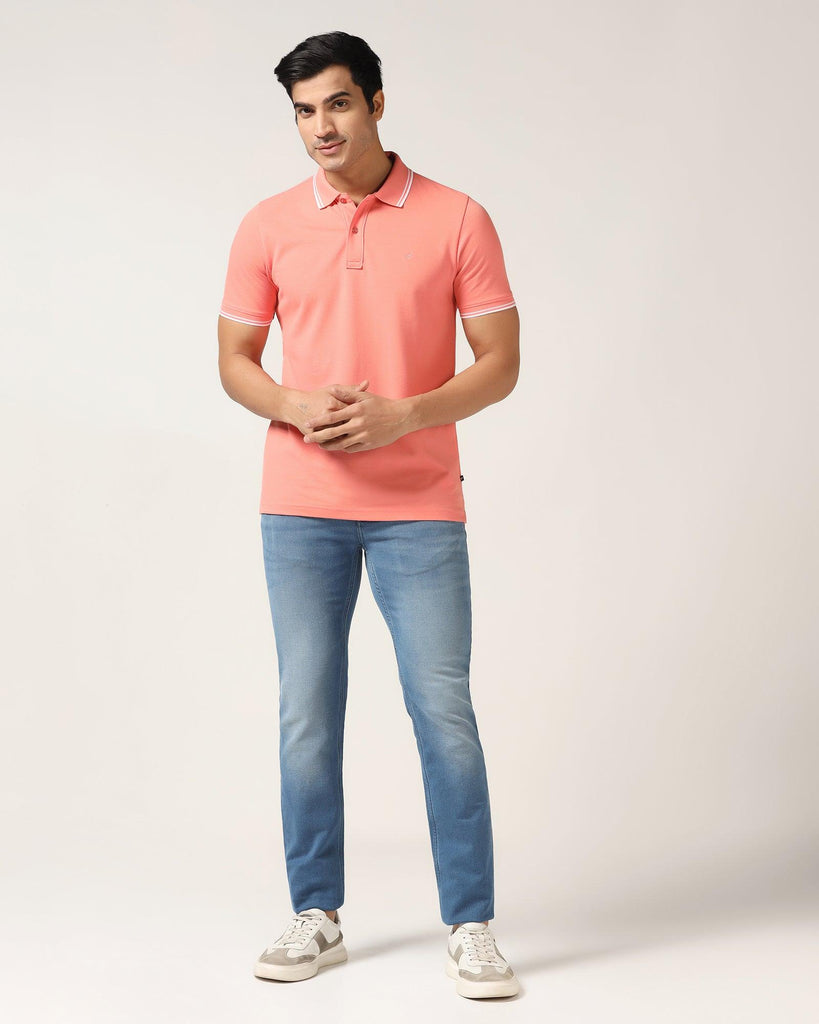 Polo Pink Solid T-Shirt - Fifa