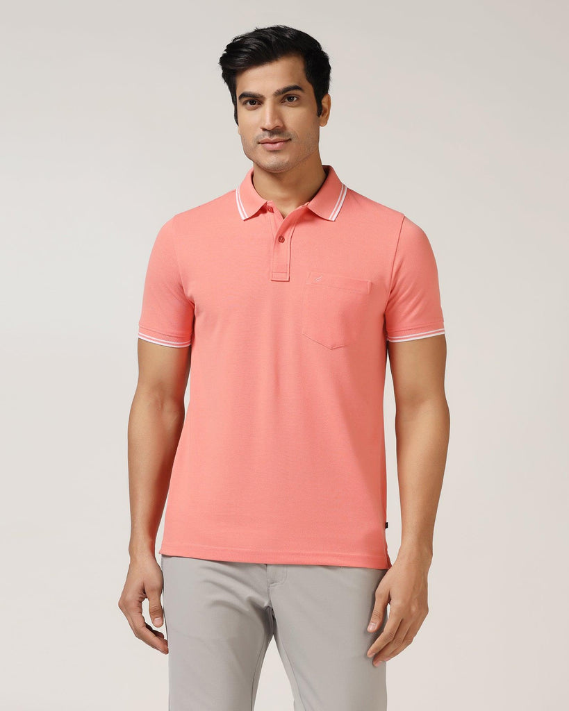 Polo Pink Solid T-Shirt - Fifa