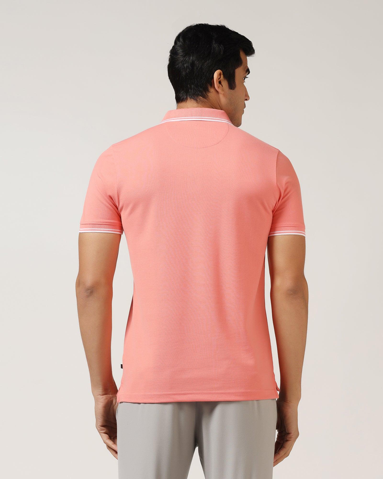 Polo Pink Solid T-Shirt - Fifa - Blackberrys