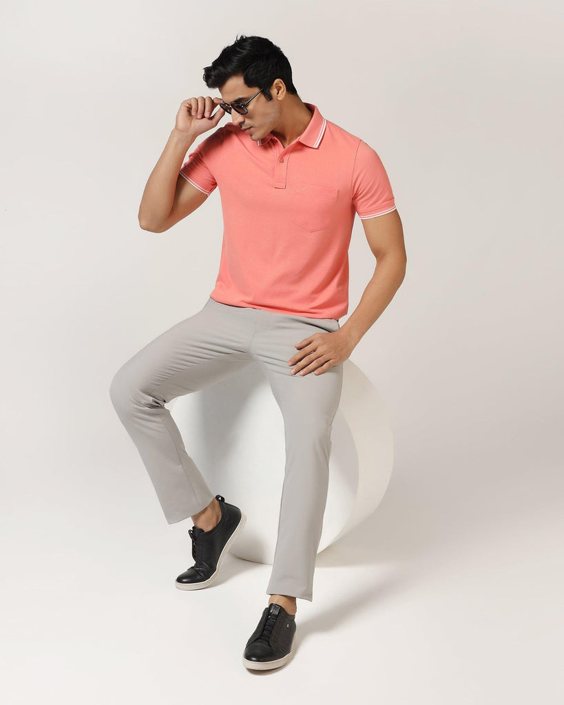 Polo Pink Solid T-Shirt - Fifa