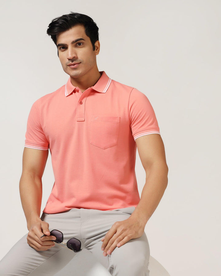 Polo Pink Solid T-Shirt - Fifa