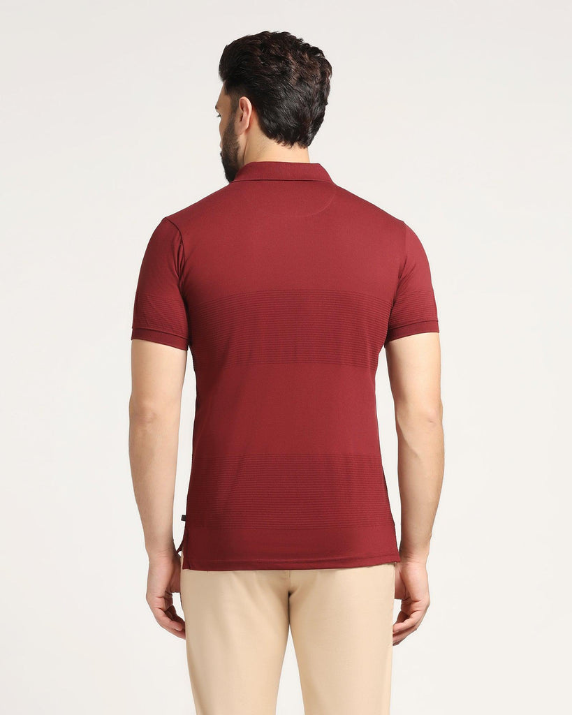 Polo Port Wine Stripe T-Shirt - Space