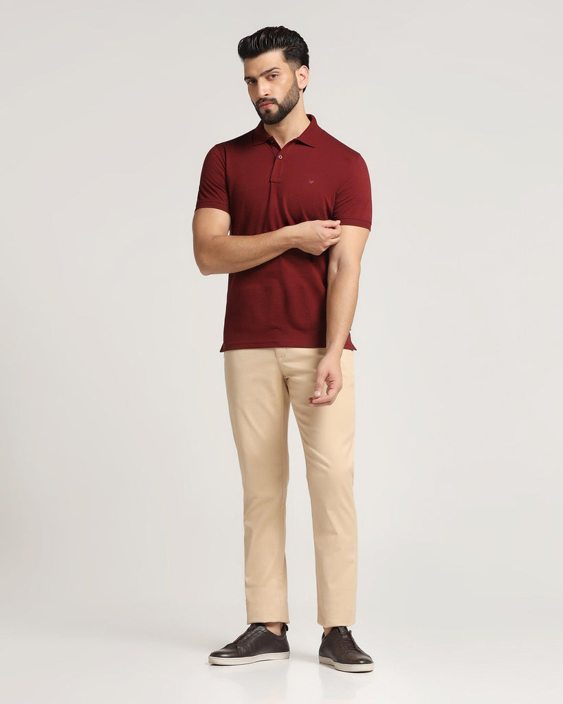 Polo Port Wine Stripe T-Shirt - Space