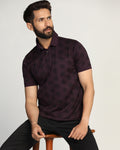 Polo Purple Printed T-Shirt - Hex