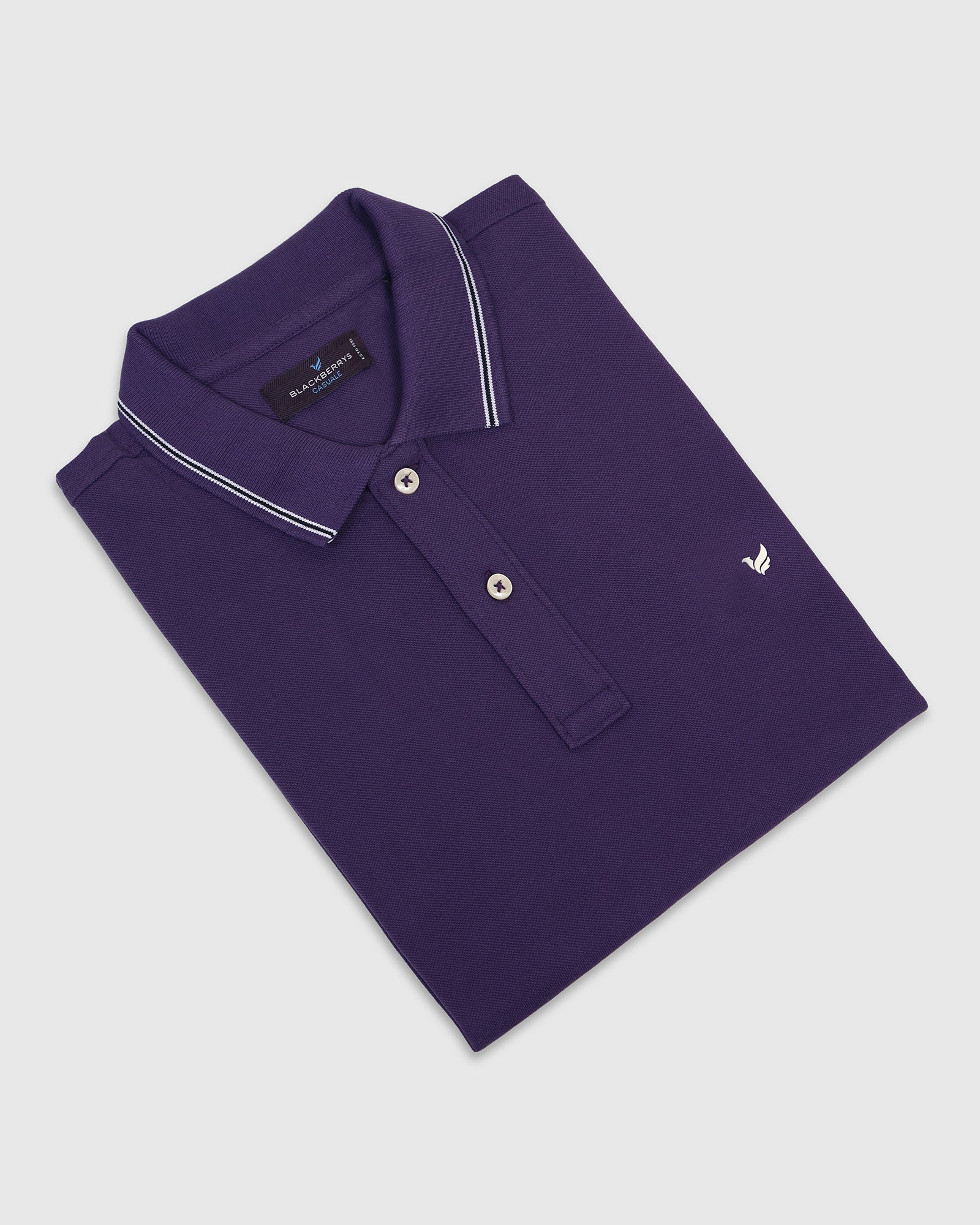 Polo Purple Solid T-Shirt - Diesel