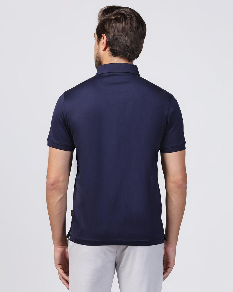 Polo Raven Blue Printed T-Shirt - Aquila