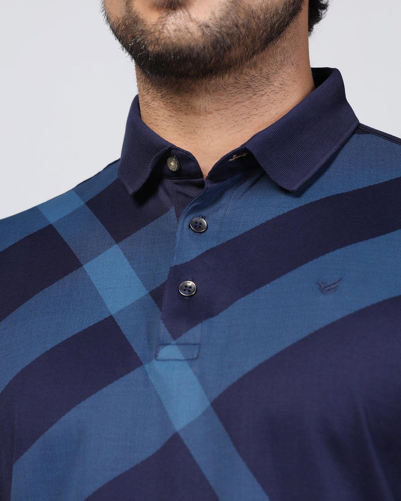 Polo Raven Blue Printed T-Shirt - Aquila