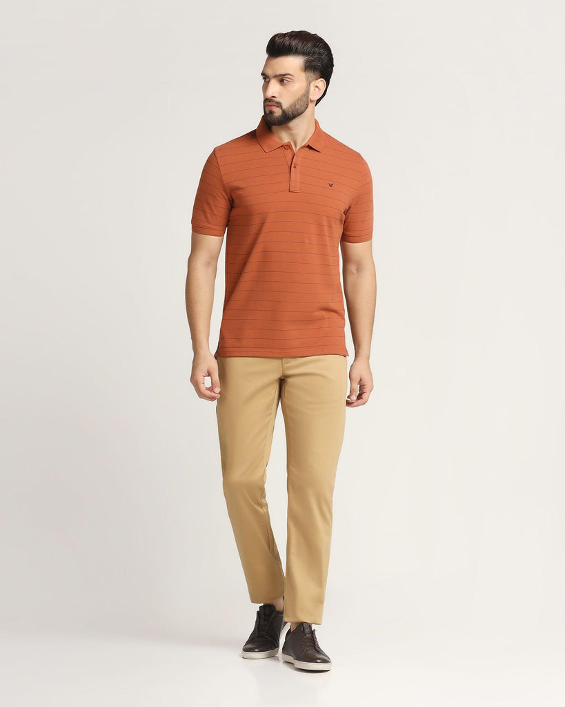 Polo Rust Orange Stripe T-Shirt - Pip