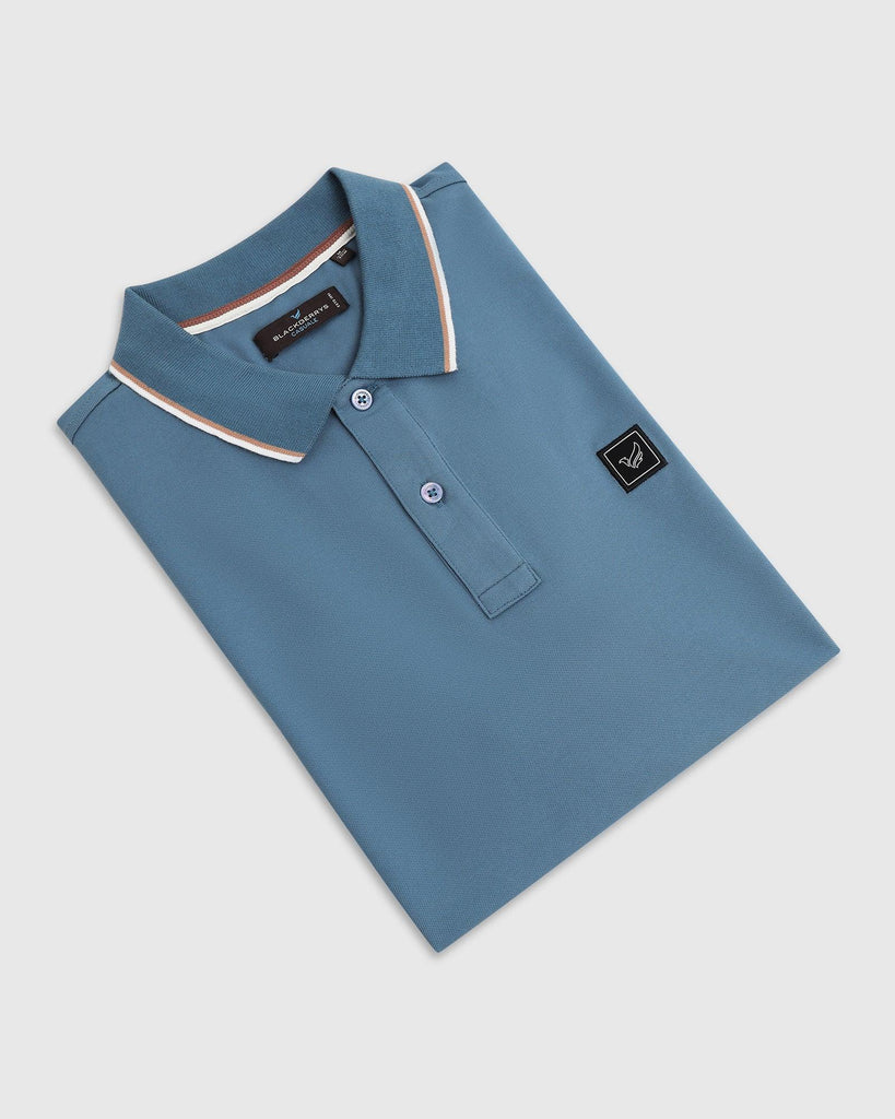 Polo Stellar Blue Solid T-Shirt - Andro