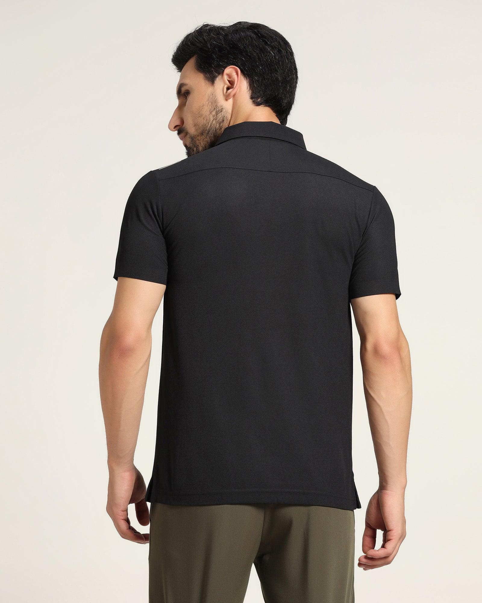 TechPro Polo T Shirt In Black (Alec) - Blackberrys