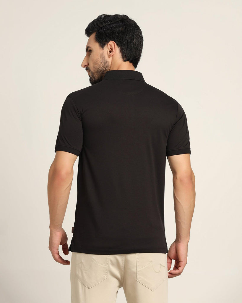 Polo Black Solid T-Shirt - Giza