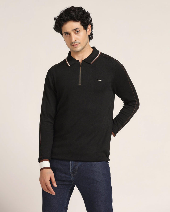 Polo Black Solid T-Shirt - Reiss