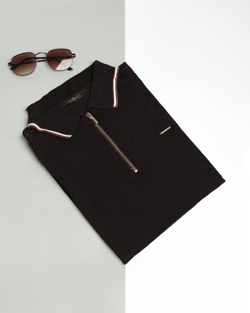 Polo Black Solid T-Shirt - Reiss