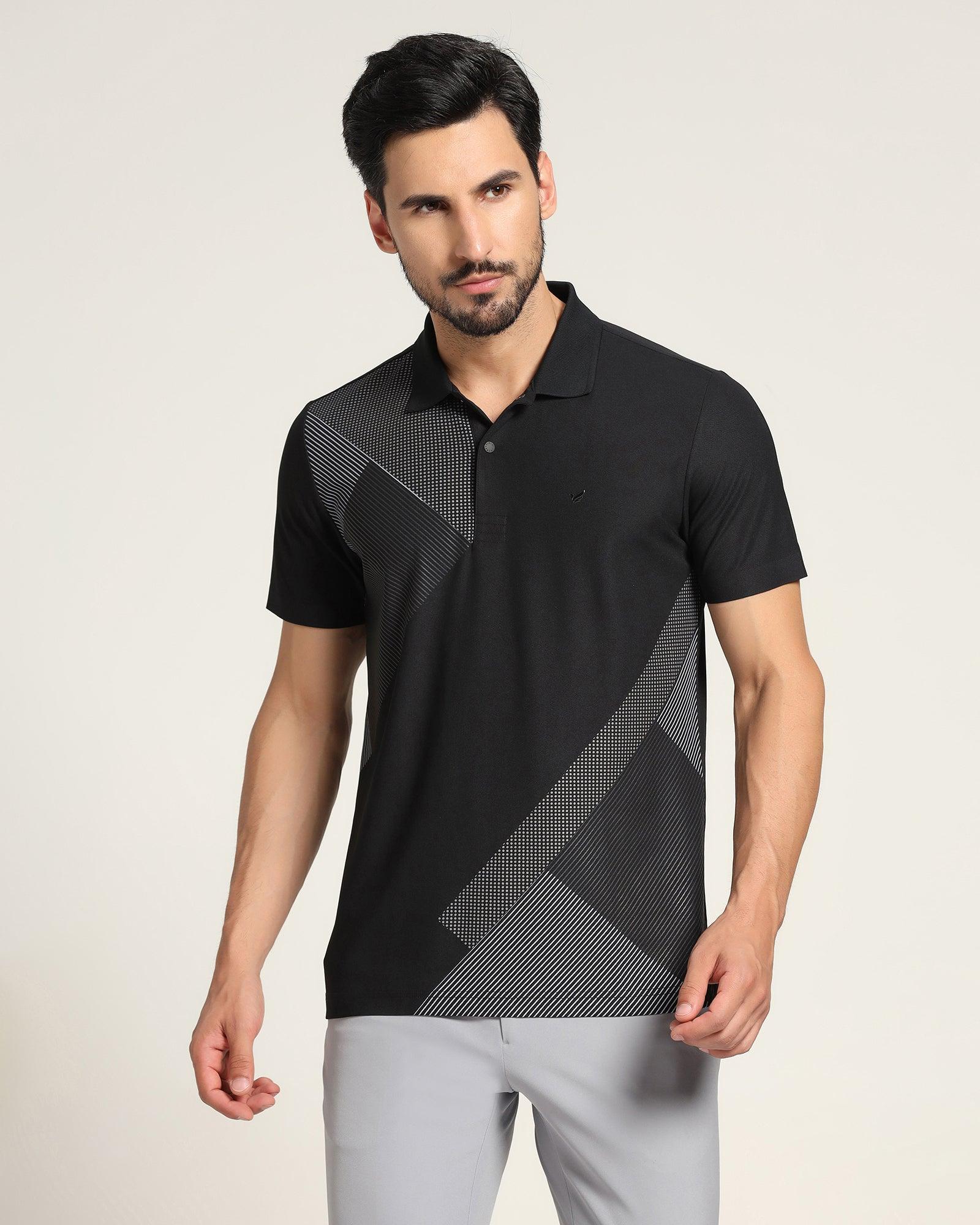 TechPro Polo T Shirt In Black (Walker) - Blackberrys