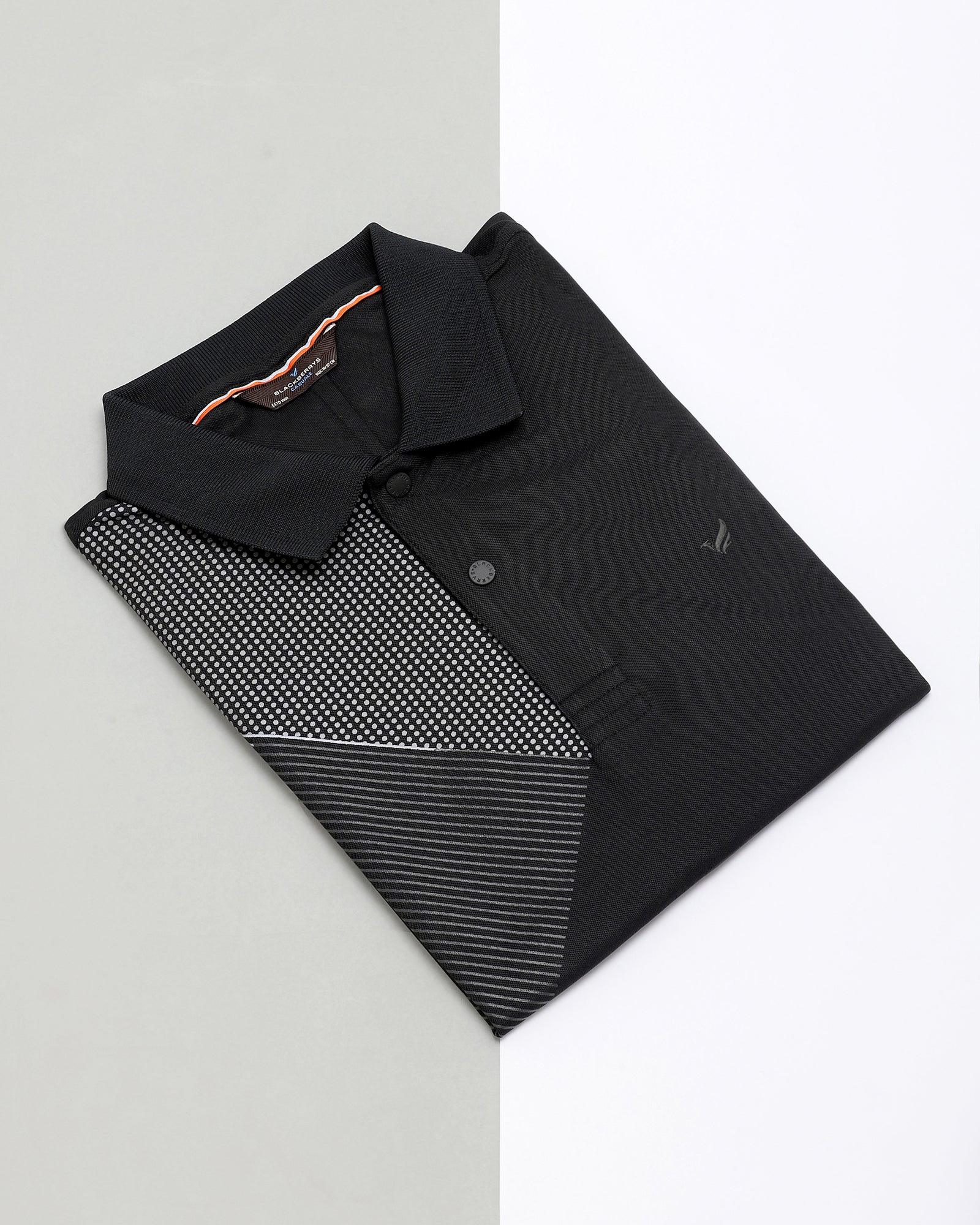 TechPro Polo T Shirt In Black (Walker) - Blackberrys