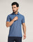 TechPro Polo Blue Solid T-Shirt - Alec