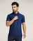 TechPro Polo Blue Solid T-Shirt - Alec