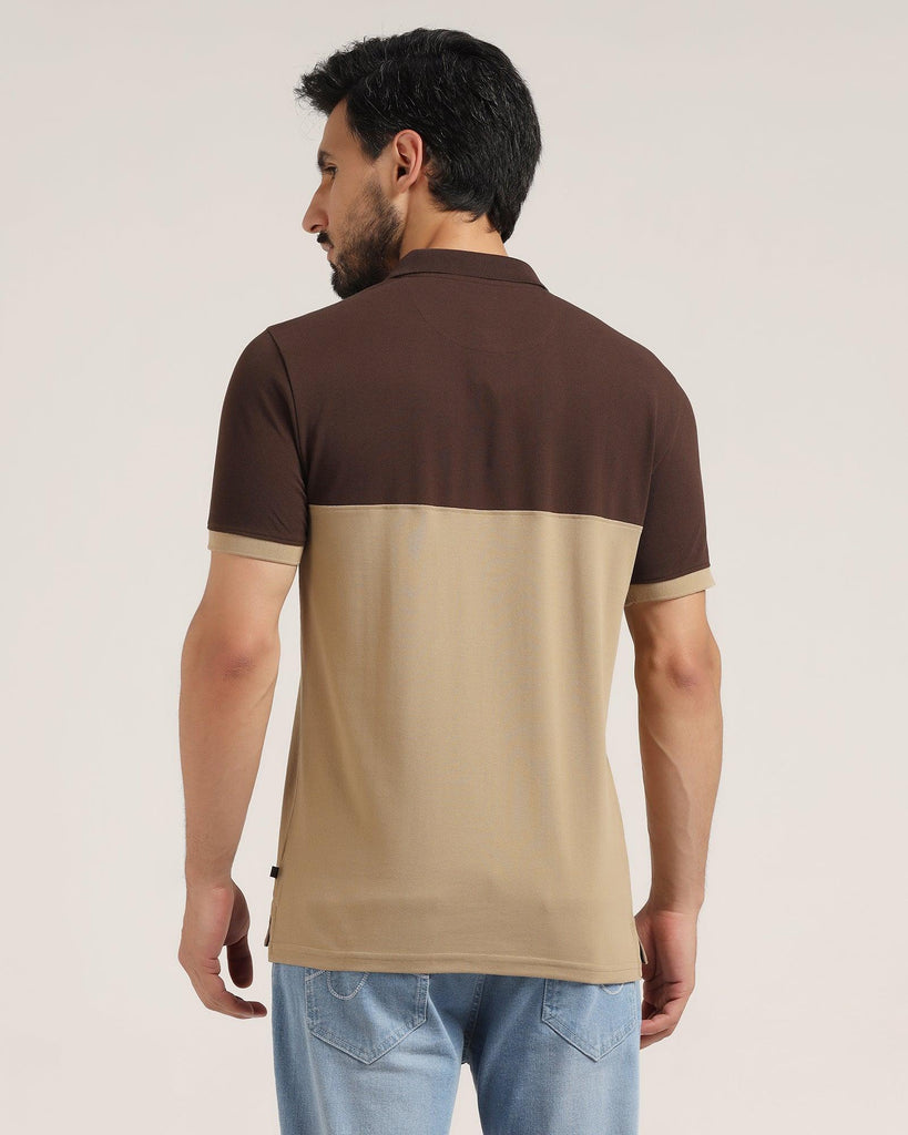 Polo Brown Solid T-Shirt - Bailey