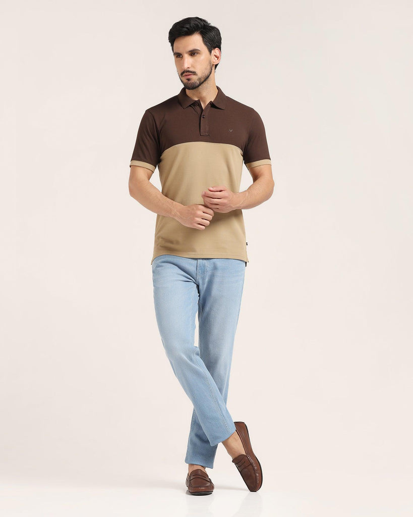 Polo Brown Solid T-Shirt - Bailey